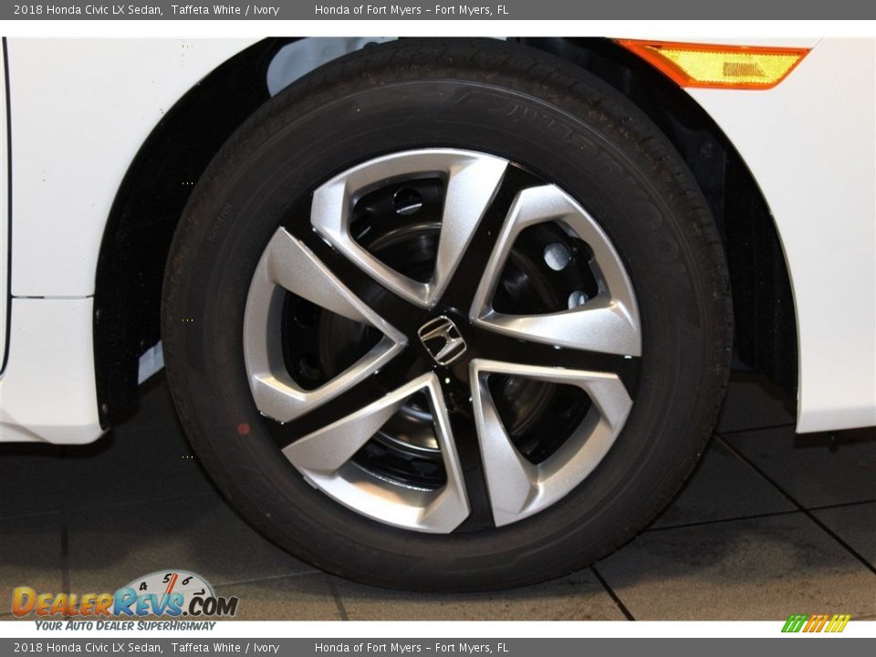 2018 Honda Civic LX Sedan Taffeta White / Ivory Photo #4