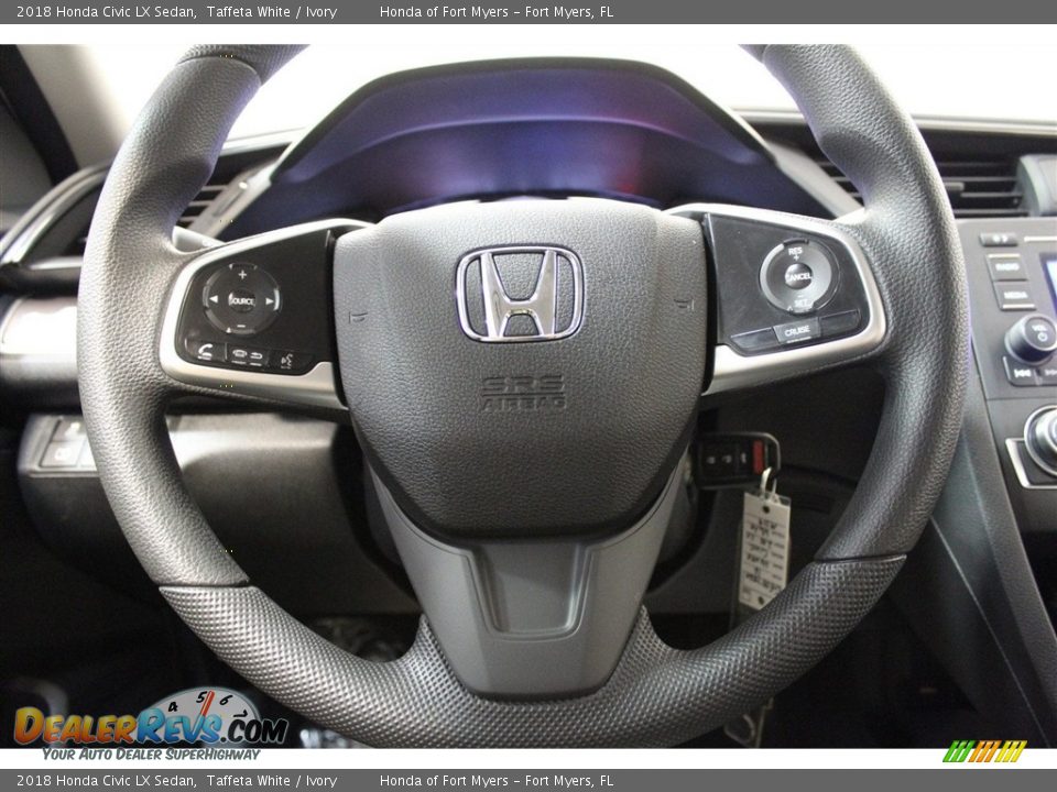 2018 Honda Civic LX Sedan Taffeta White / Ivory Photo #11