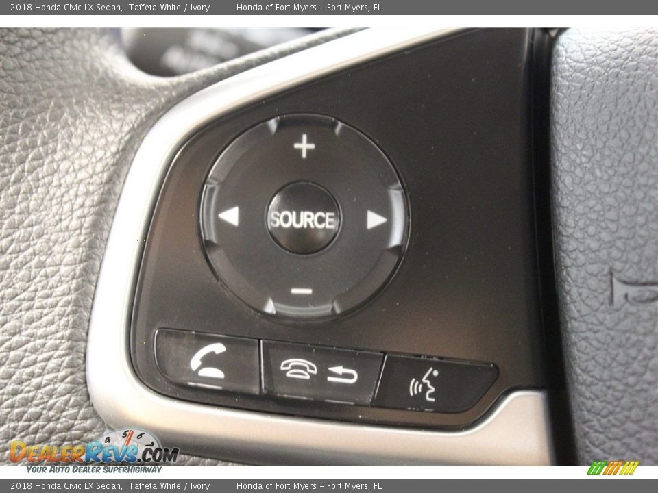 2018 Honda Civic LX Sedan Taffeta White / Ivory Photo #12