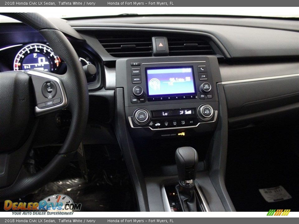 2018 Honda Civic LX Sedan Taffeta White / Ivory Photo #14
