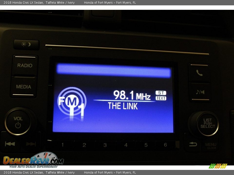 2018 Honda Civic LX Sedan Taffeta White / Ivory Photo #15