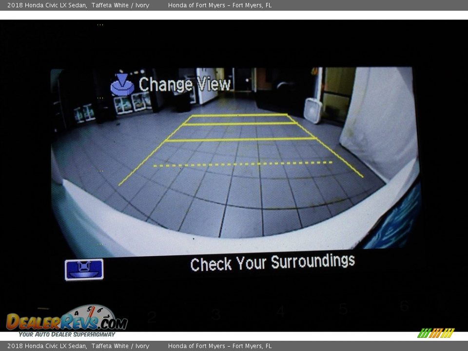 2018 Honda Civic LX Sedan Taffeta White / Ivory Photo #16