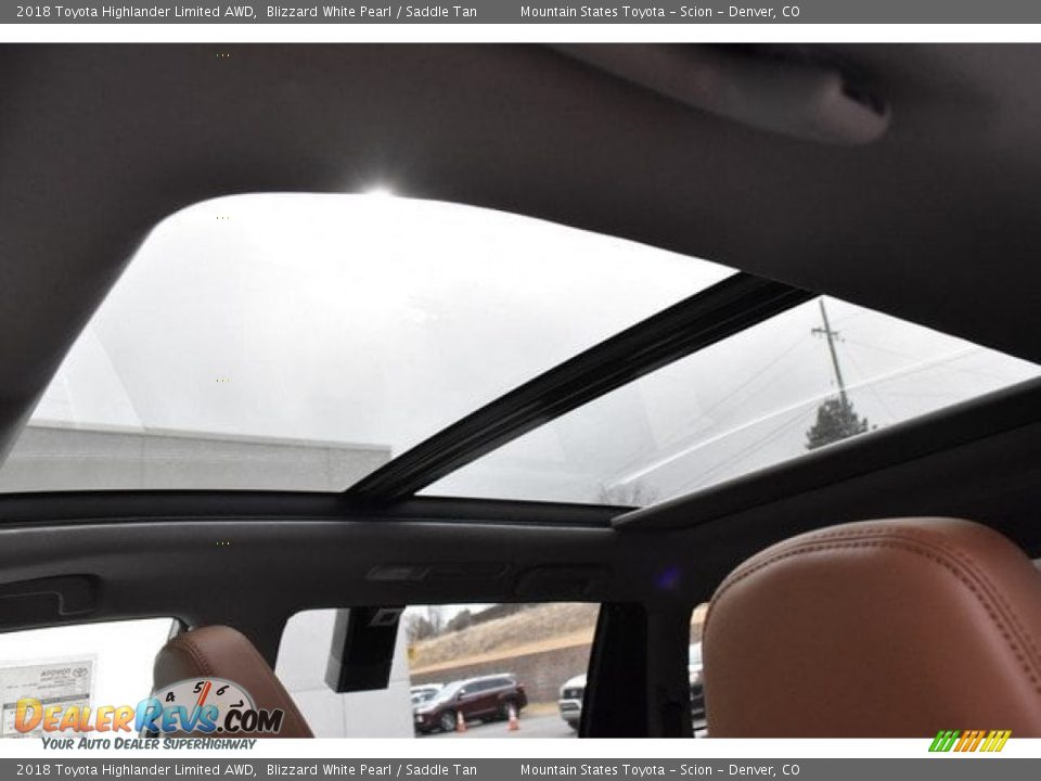 2018 Toyota Highlander Limited AWD Blizzard White Pearl / Saddle Tan Photo #9