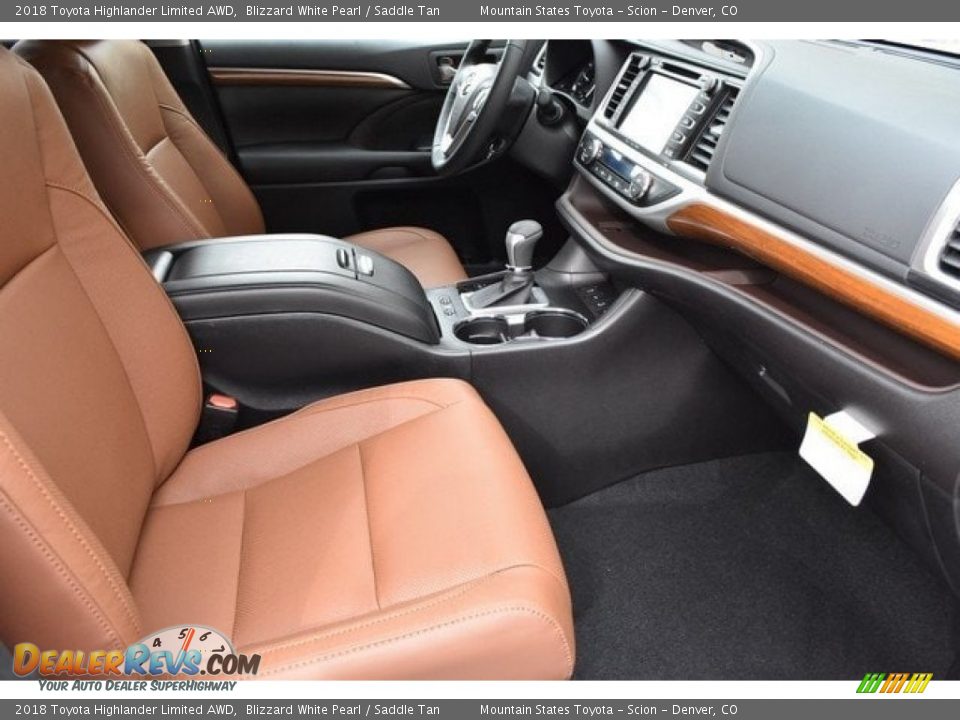 2018 Toyota Highlander Limited AWD Blizzard White Pearl / Saddle Tan Photo #12