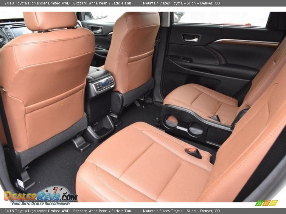 2018 Toyota Highlander Limited AWD Blizzard White Pearl / Saddle Tan Photo #14