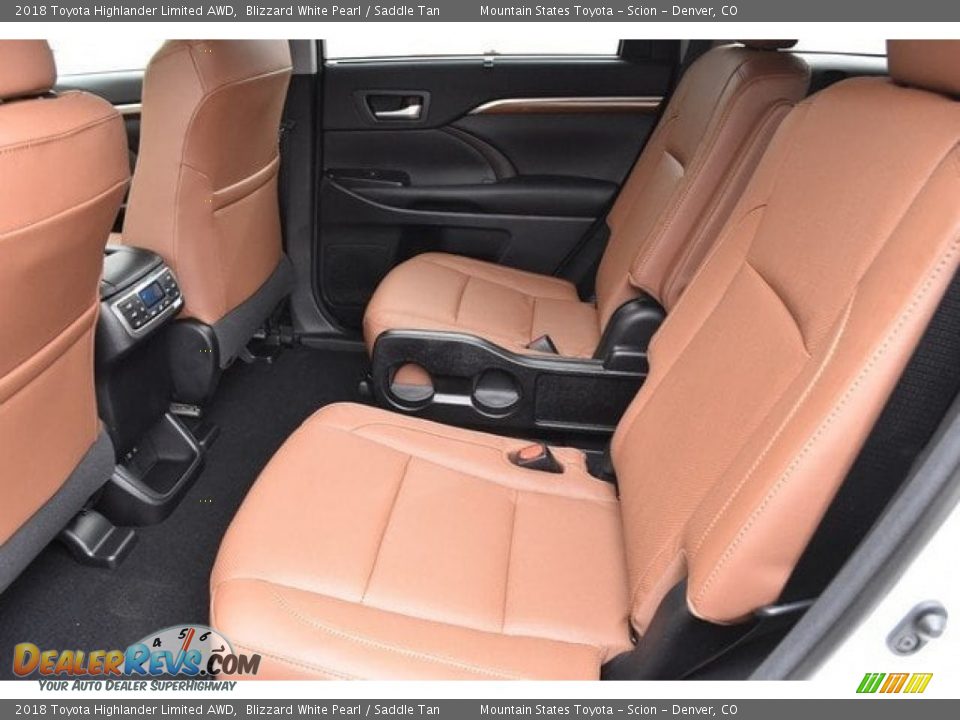 2018 Toyota Highlander Limited AWD Blizzard White Pearl / Saddle Tan Photo #15