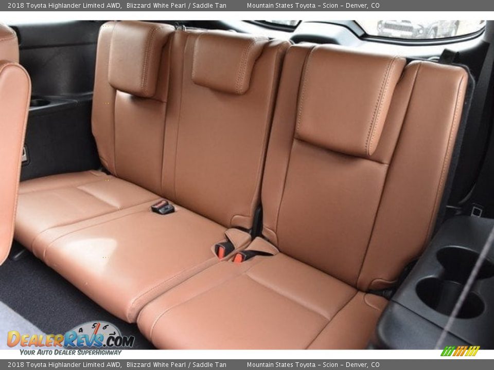 2018 Toyota Highlander Limited AWD Blizzard White Pearl / Saddle Tan Photo #22