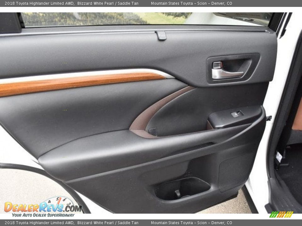 2018 Toyota Highlander Limited AWD Blizzard White Pearl / Saddle Tan Photo #24