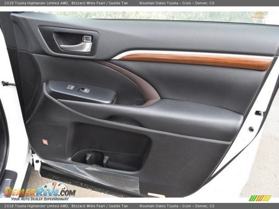 2018 Toyota Highlander Limited AWD Blizzard White Pearl / Saddle Tan Photo #25