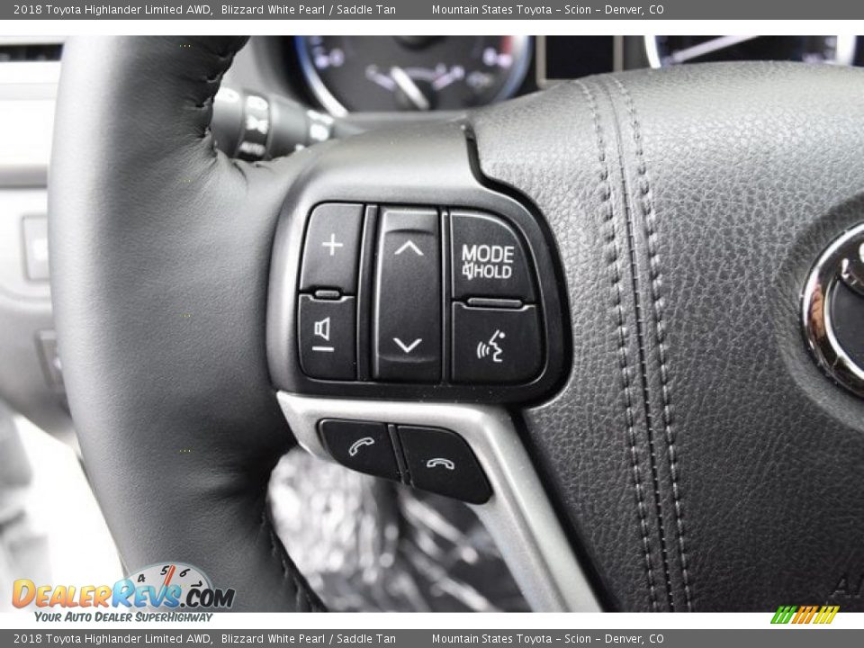 2018 Toyota Highlander Limited AWD Blizzard White Pearl / Saddle Tan Photo #30
