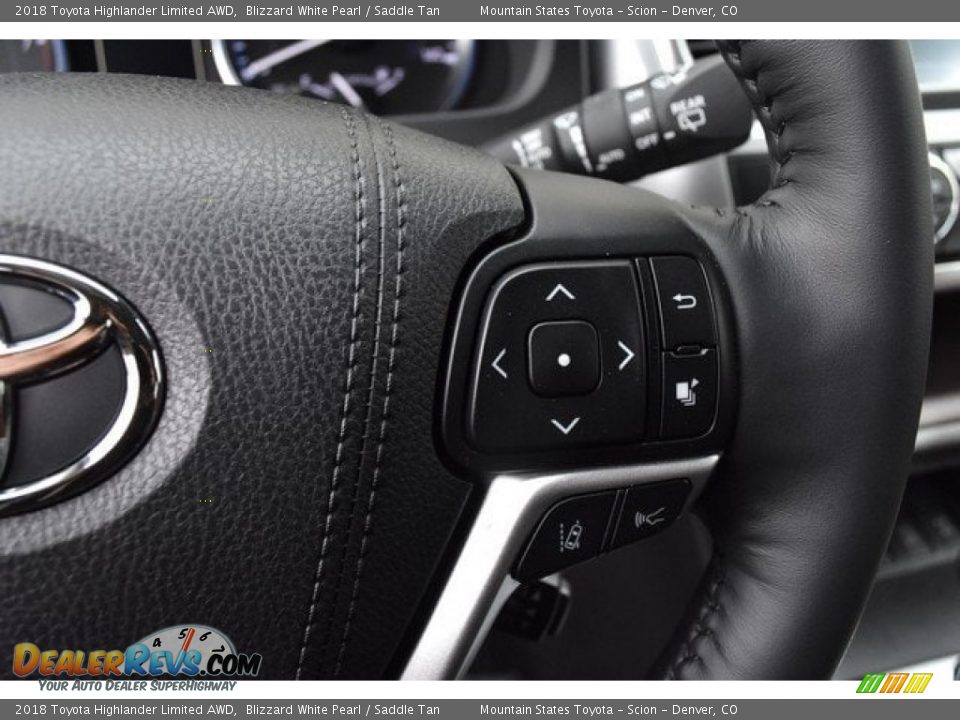 2018 Toyota Highlander Limited AWD Blizzard White Pearl / Saddle Tan Photo #31