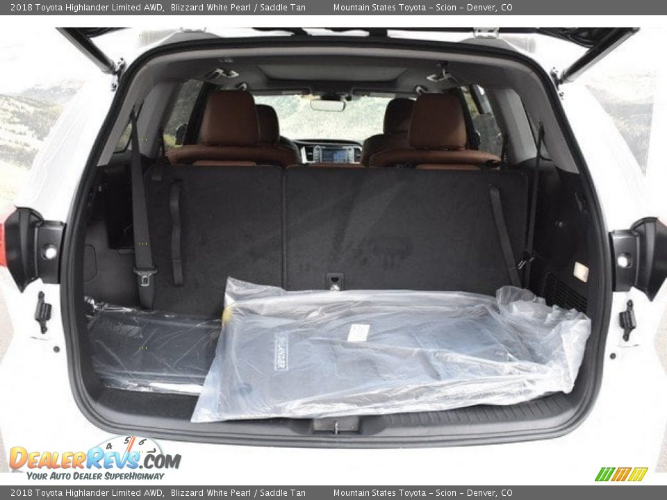 2018 Toyota Highlander Limited AWD Blizzard White Pearl / Saddle Tan Photo #33