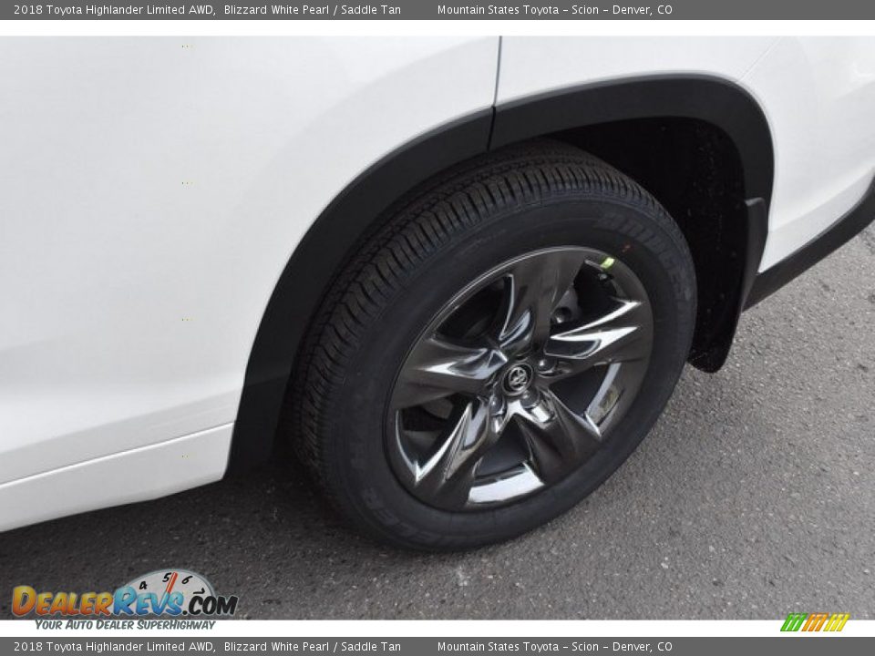 2018 Toyota Highlander Limited AWD Blizzard White Pearl / Saddle Tan Photo #36