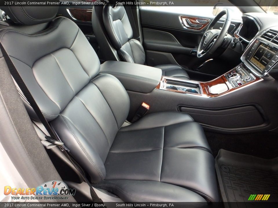 Ebony Interior - 2017 Lincoln Continental Premier AWD Photo #10