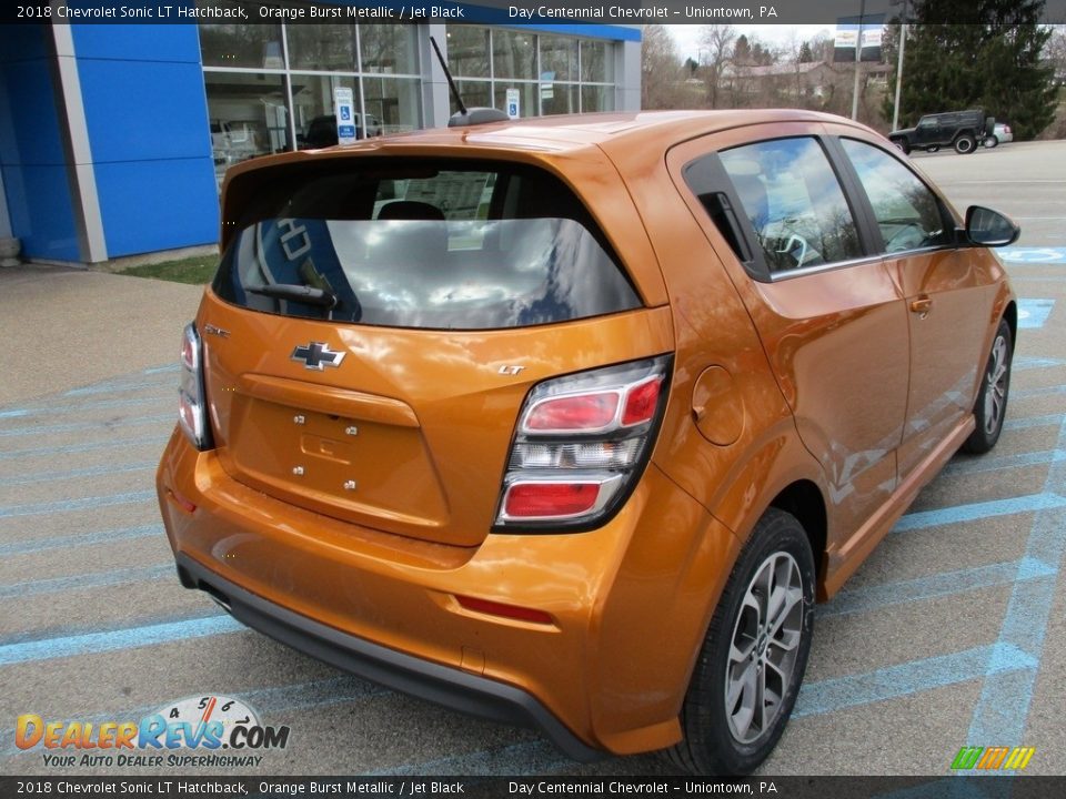 2018 Chevrolet Sonic LT Hatchback Orange Burst Metallic / Jet Black Photo #3