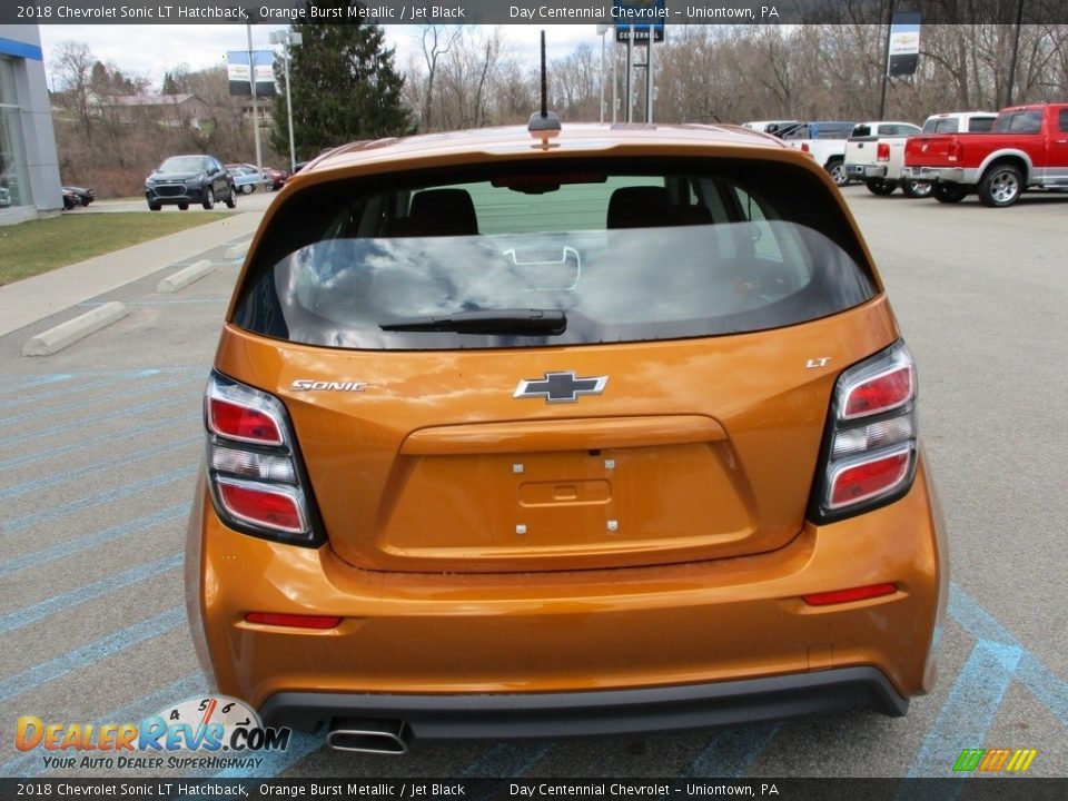 2018 Chevrolet Sonic LT Hatchback Orange Burst Metallic / Jet Black Photo #4