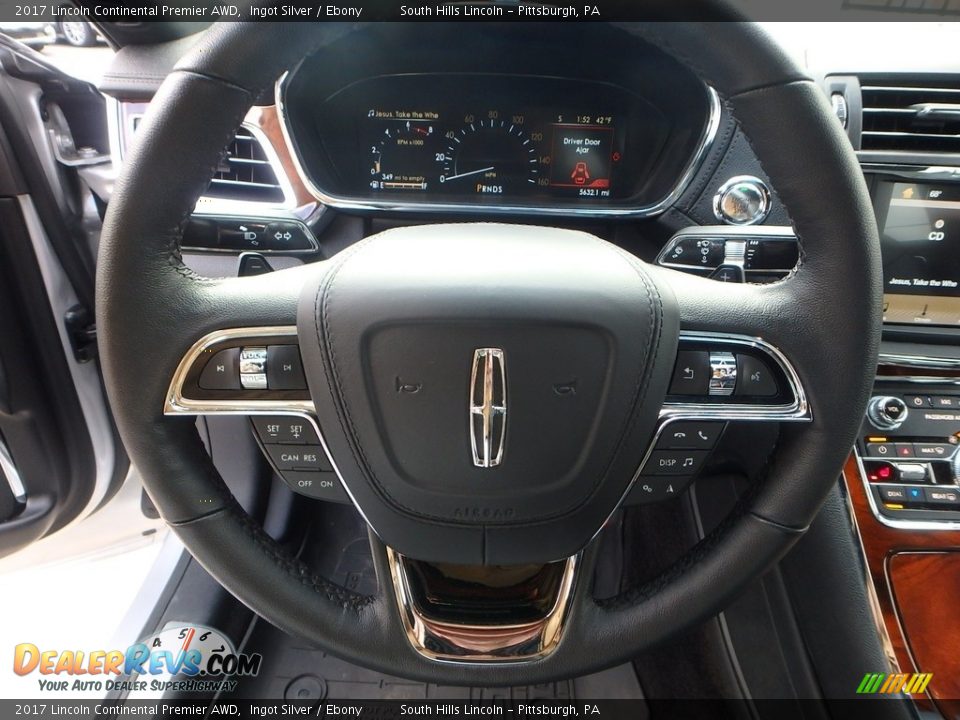 2017 Lincoln Continental Premier AWD Steering Wheel Photo #21