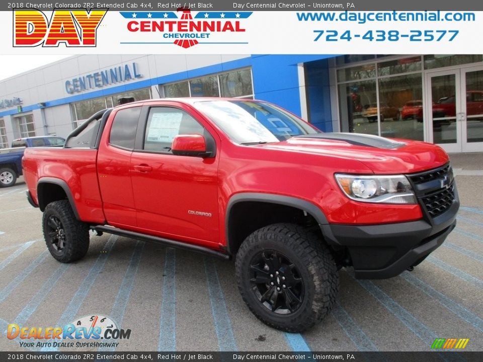 2018 Chevrolet Colorado ZR2 Extended Cab 4x4 Red Hot / Jet Black Photo #1