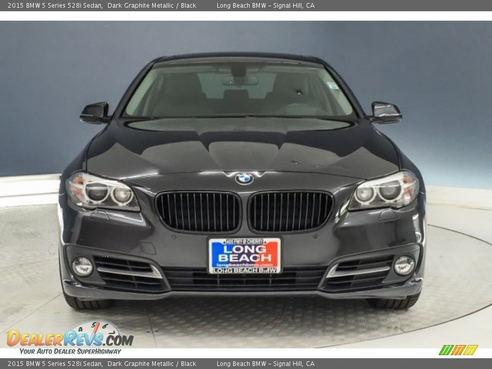 2015 BMW 5 Series 528i Sedan Dark Graphite Metallic / Black Photo #2