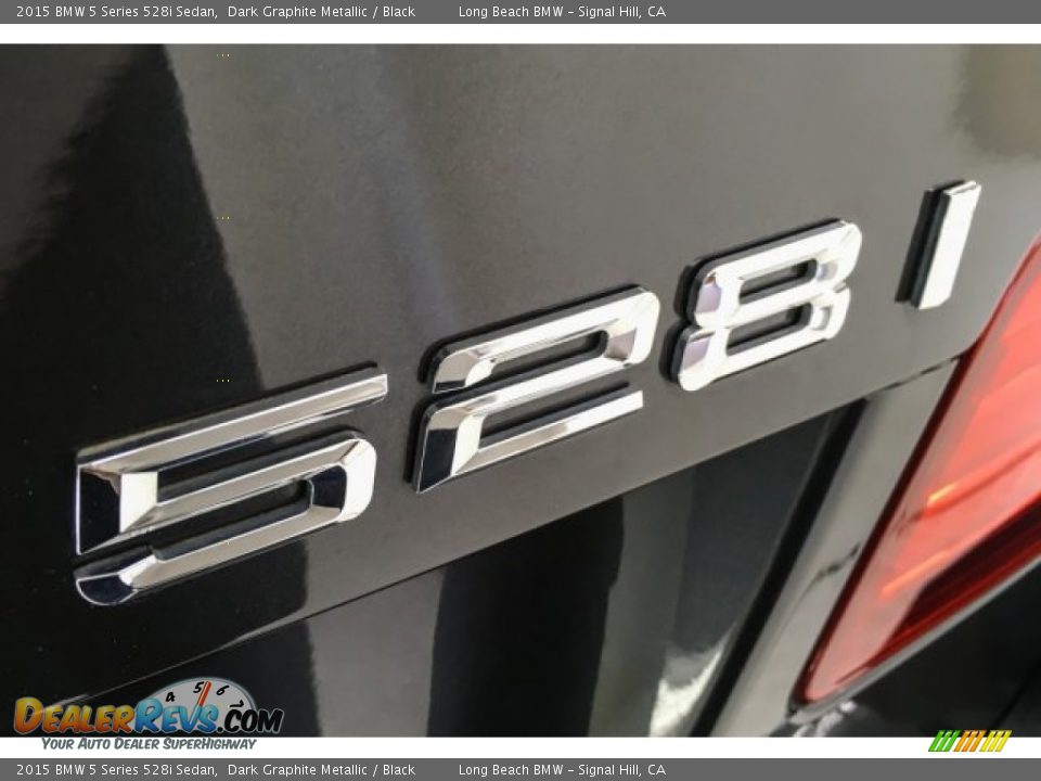 2015 BMW 5 Series 528i Sedan Dark Graphite Metallic / Black Photo #7