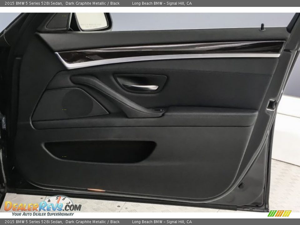 2015 BMW 5 Series 528i Sedan Dark Graphite Metallic / Black Photo #26