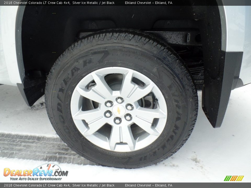 2018 Chevrolet Colorado LT Crew Cab 4x4 Silver Ice Metallic / Jet Black Photo #9