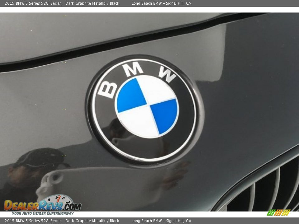 2015 BMW 5 Series 528i Sedan Dark Graphite Metallic / Black Photo #29
