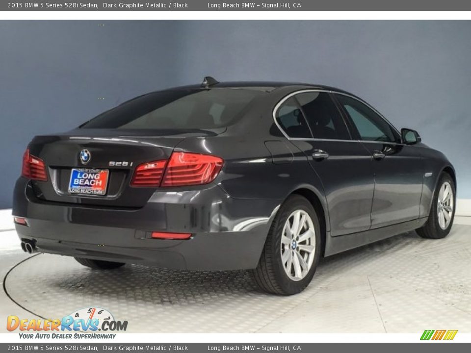 2015 BMW 5 Series 528i Sedan Dark Graphite Metallic / Black Photo #34