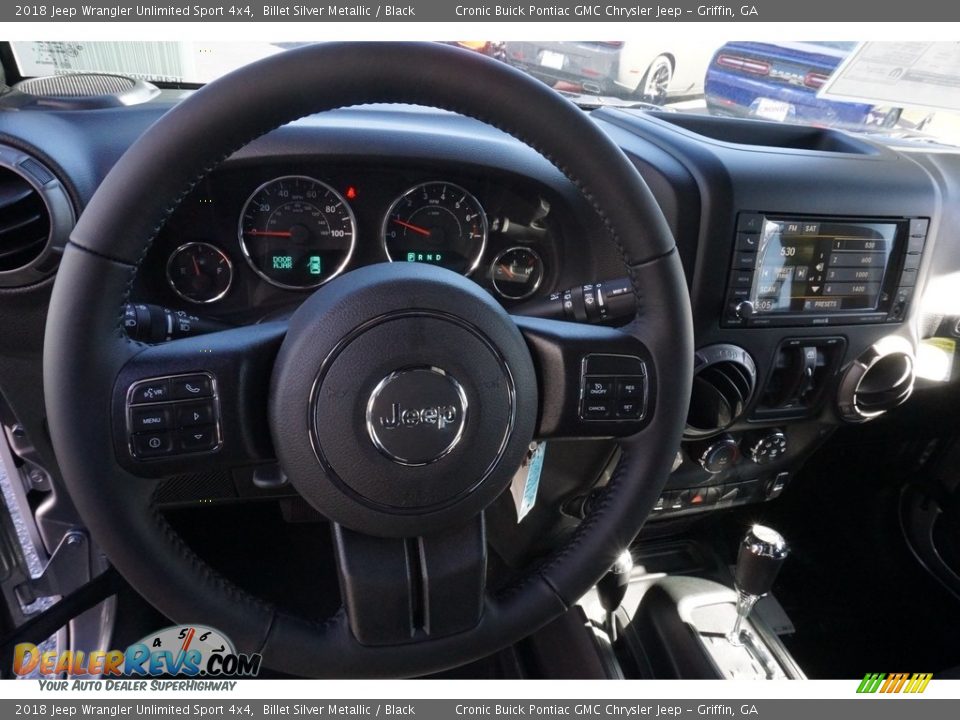2018 Jeep Wrangler Unlimited Sport 4x4 Billet Silver Metallic / Black Photo #6