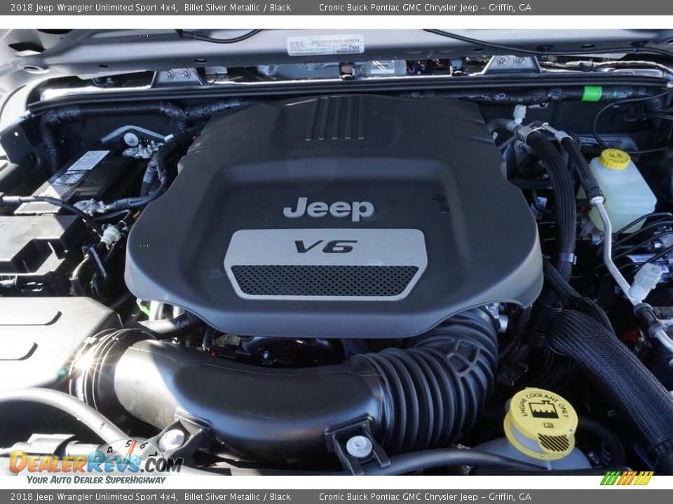 2018 Jeep Wrangler Unlimited Sport 4x4 Billet Silver Metallic / Black Photo #9