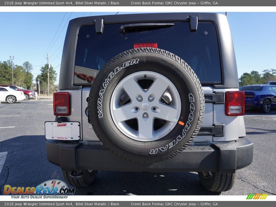 2018 Jeep Wrangler Unlimited Sport 4x4 Billet Silver Metallic / Black Photo #12