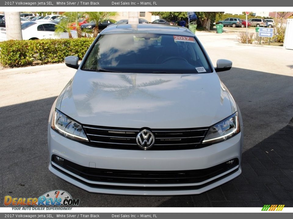 2017 Volkswagen Jetta SEL White Silver / Titan Black Photo #3