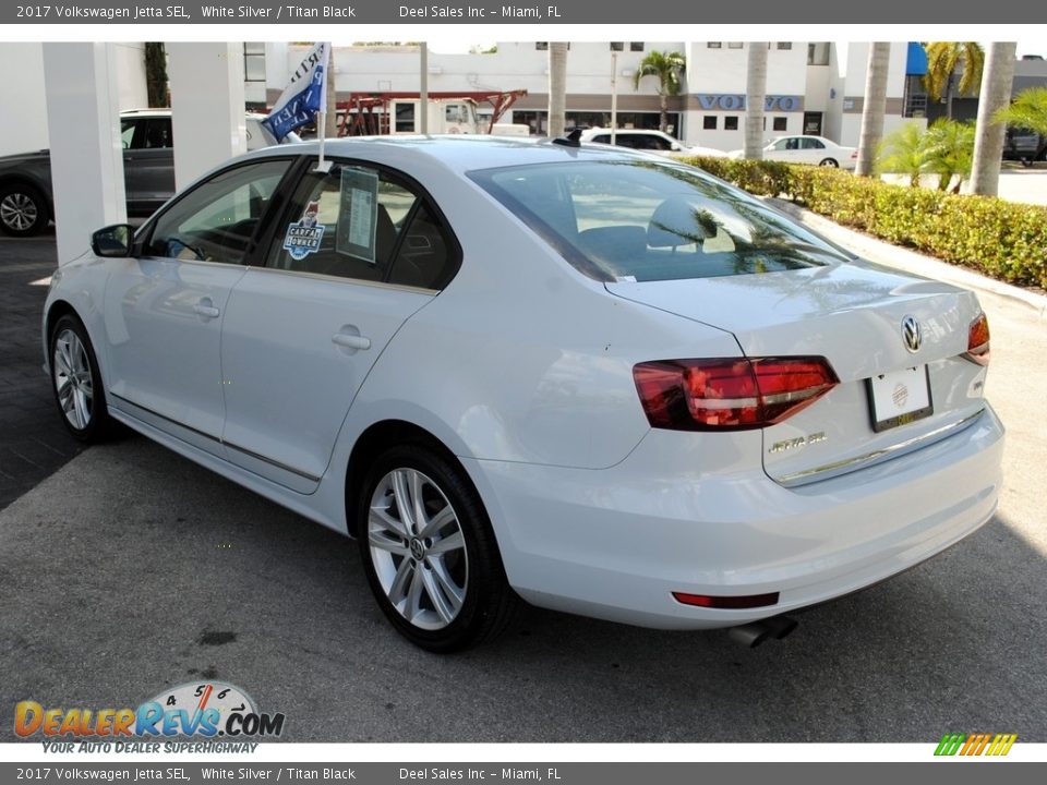 2017 Volkswagen Jetta SEL White Silver / Titan Black Photo #6