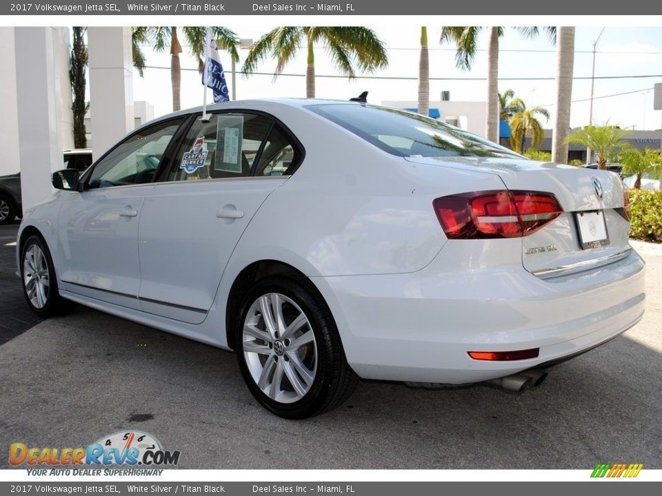 2017 Volkswagen Jetta SEL White Silver / Titan Black Photo #7