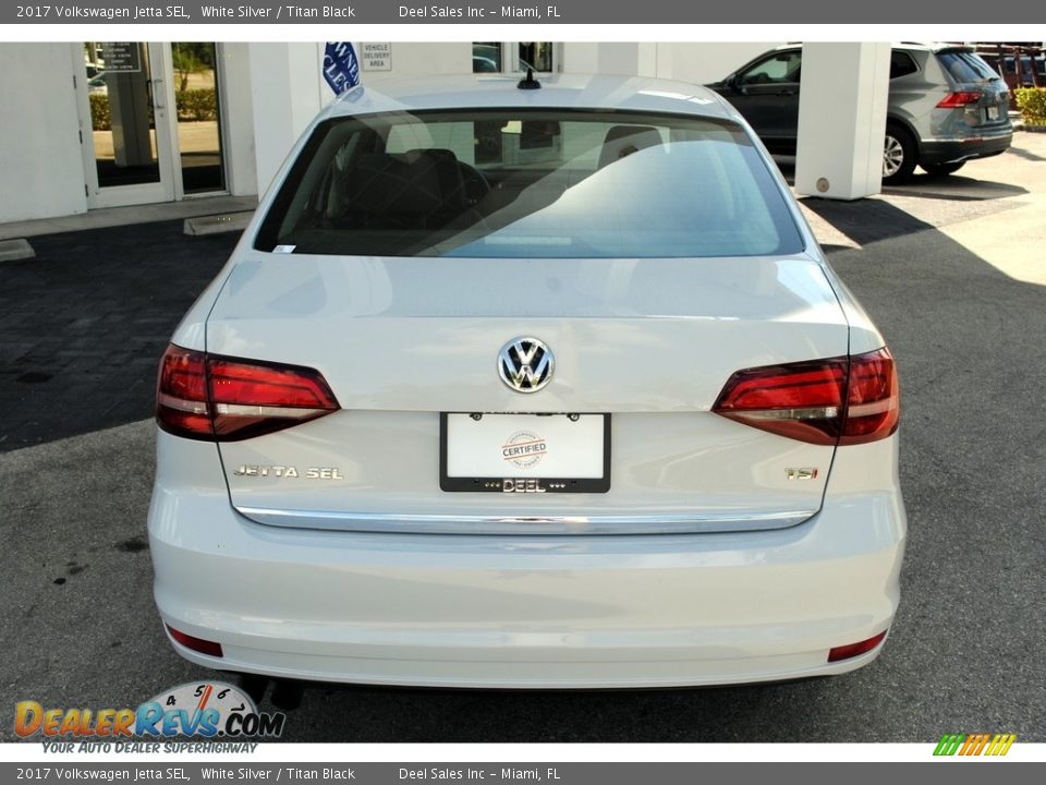 2017 Volkswagen Jetta SEL White Silver / Titan Black Photo #8