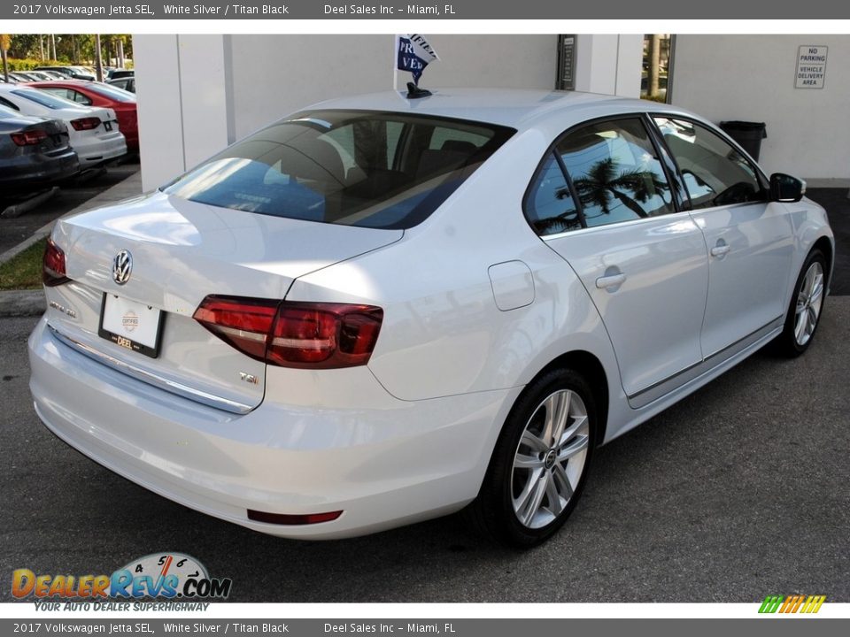 2017 Volkswagen Jetta SEL White Silver / Titan Black Photo #9