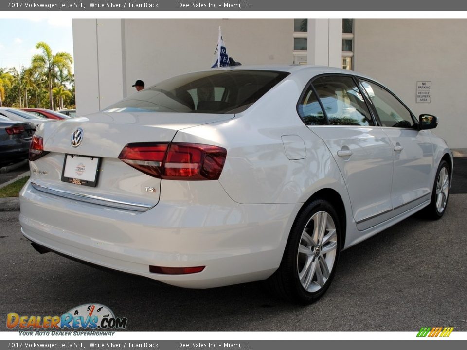2017 Volkswagen Jetta SEL White Silver / Titan Black Photo #10