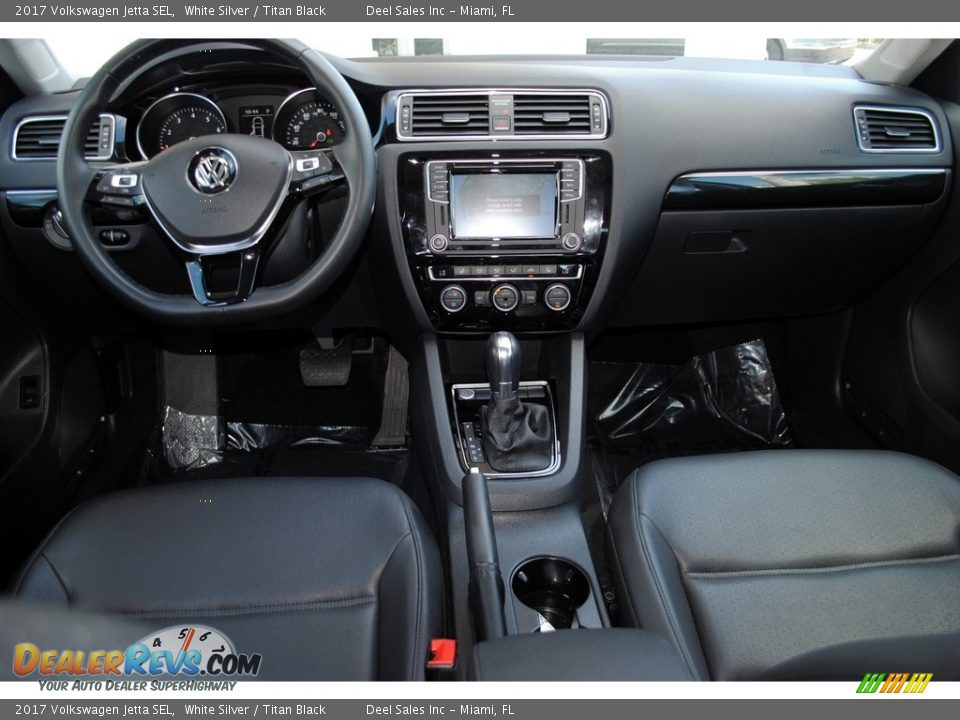 2017 Volkswagen Jetta SEL White Silver / Titan Black Photo #13