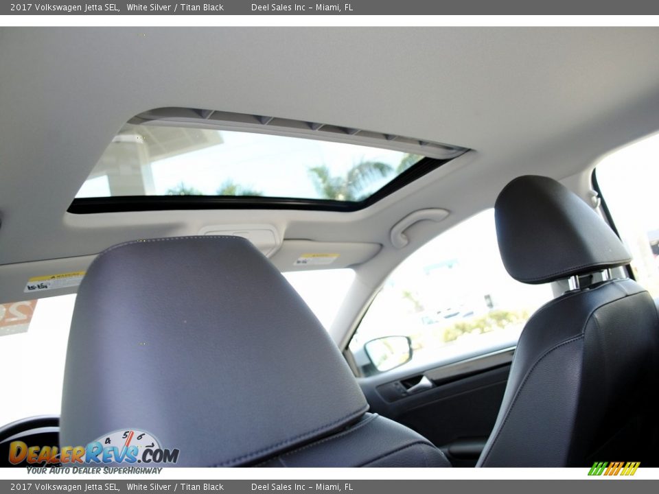2017 Volkswagen Jetta SEL White Silver / Titan Black Photo #14
