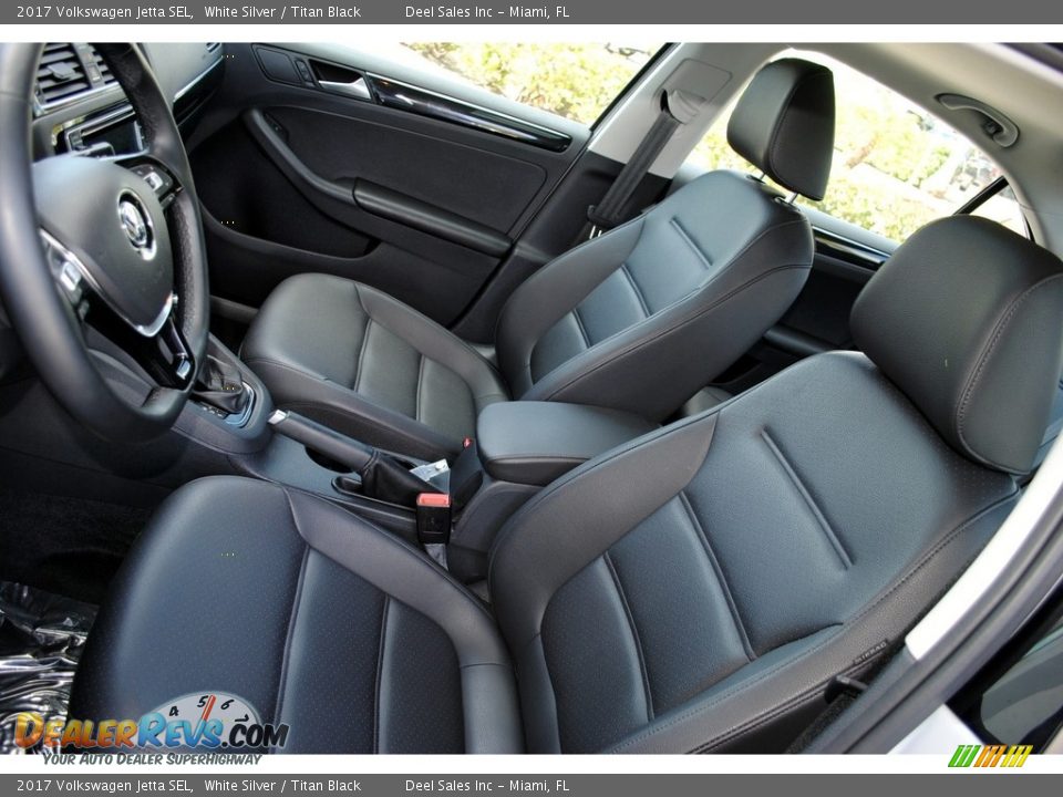 2017 Volkswagen Jetta SEL White Silver / Titan Black Photo #15