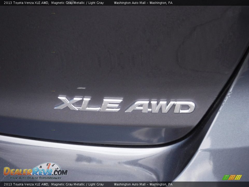 2013 Toyota Venza XLE AWD Magnetic Gray Metallic / Light Gray Photo #11