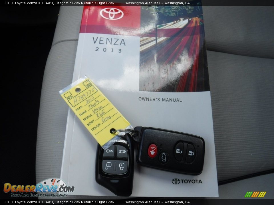 2013 Toyota Venza XLE AWD Magnetic Gray Metallic / Light Gray Photo #28