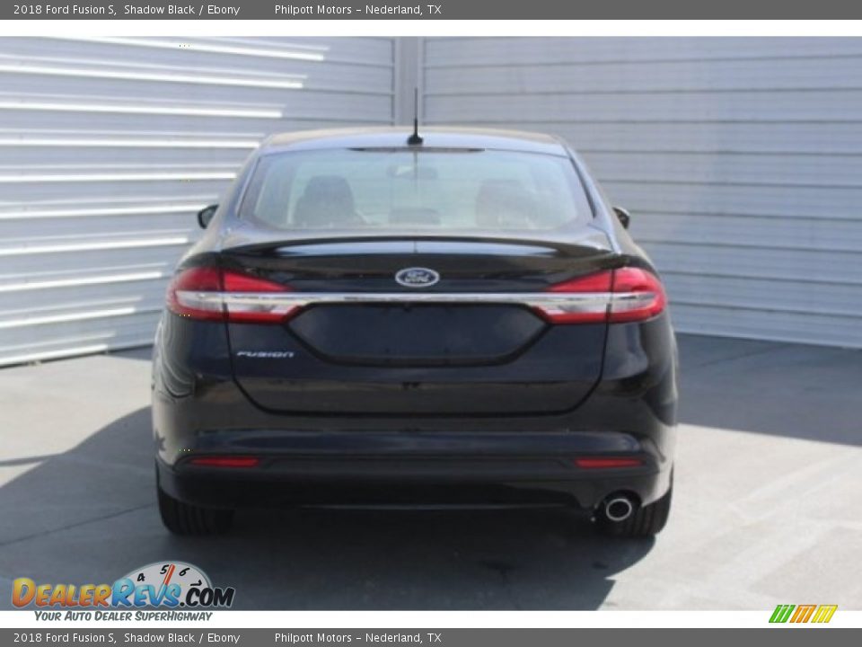 2018 Ford Fusion S Shadow Black / Ebony Photo #7