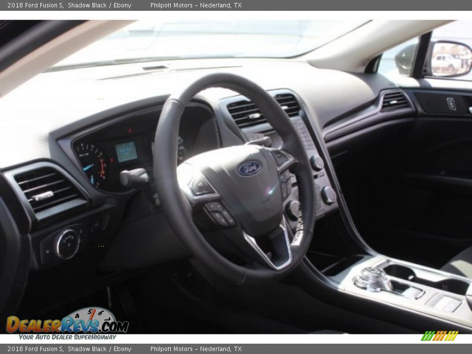 2018 Ford Fusion S Shadow Black / Ebony Photo #12