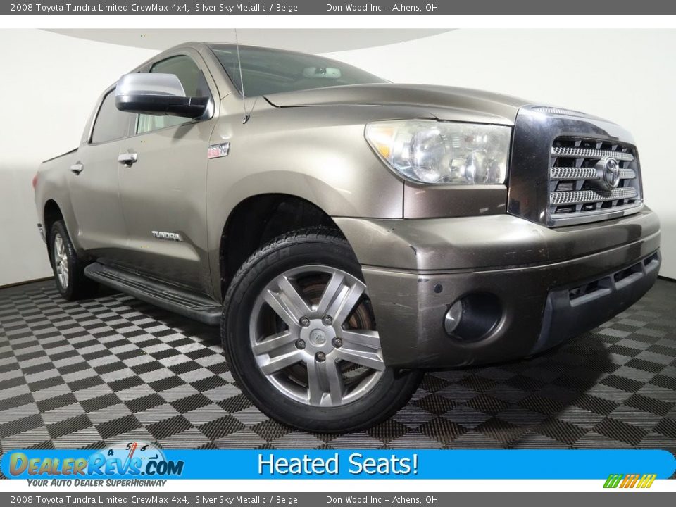 2008 Toyota Tundra Limited CrewMax 4x4 Silver Sky Metallic / Beige Photo #1