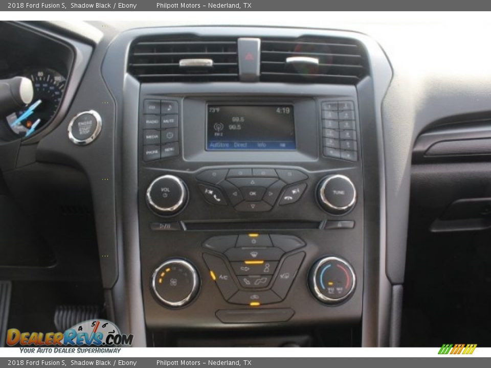 2018 Ford Fusion S Shadow Black / Ebony Photo #16