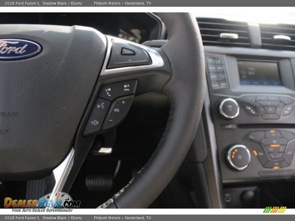 2018 Ford Fusion S Shadow Black / Ebony Photo #19