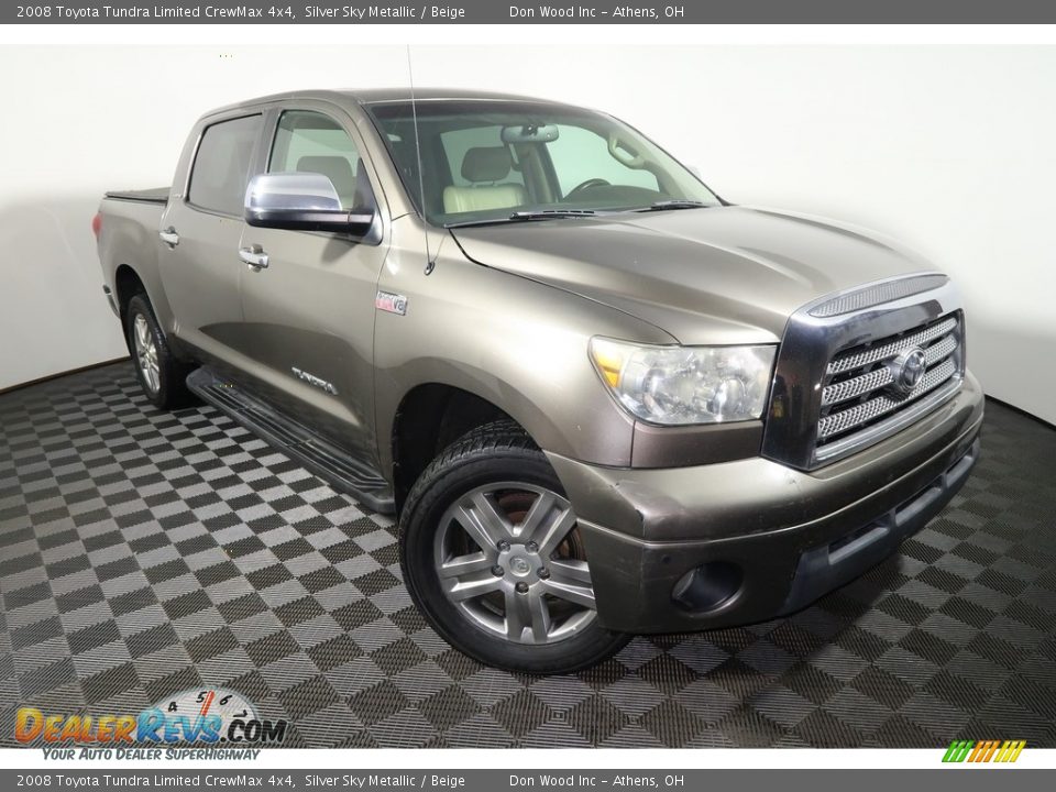 2008 Toyota Tundra Limited CrewMax 4x4 Silver Sky Metallic / Beige Photo #5
