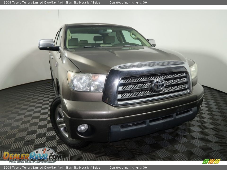 2008 Toyota Tundra Limited CrewMax 4x4 Silver Sky Metallic / Beige Photo #6