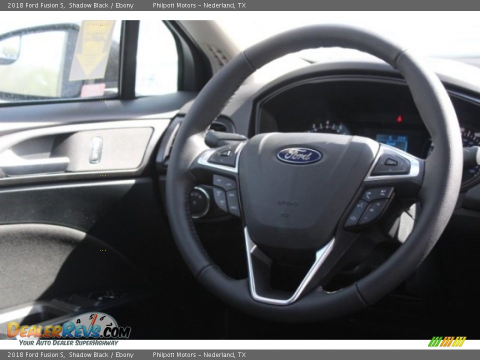 2018 Ford Fusion S Shadow Black / Ebony Photo #25